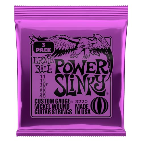Ernie Ball Power Slinky - Cuerdas para guitarra eléctrica,