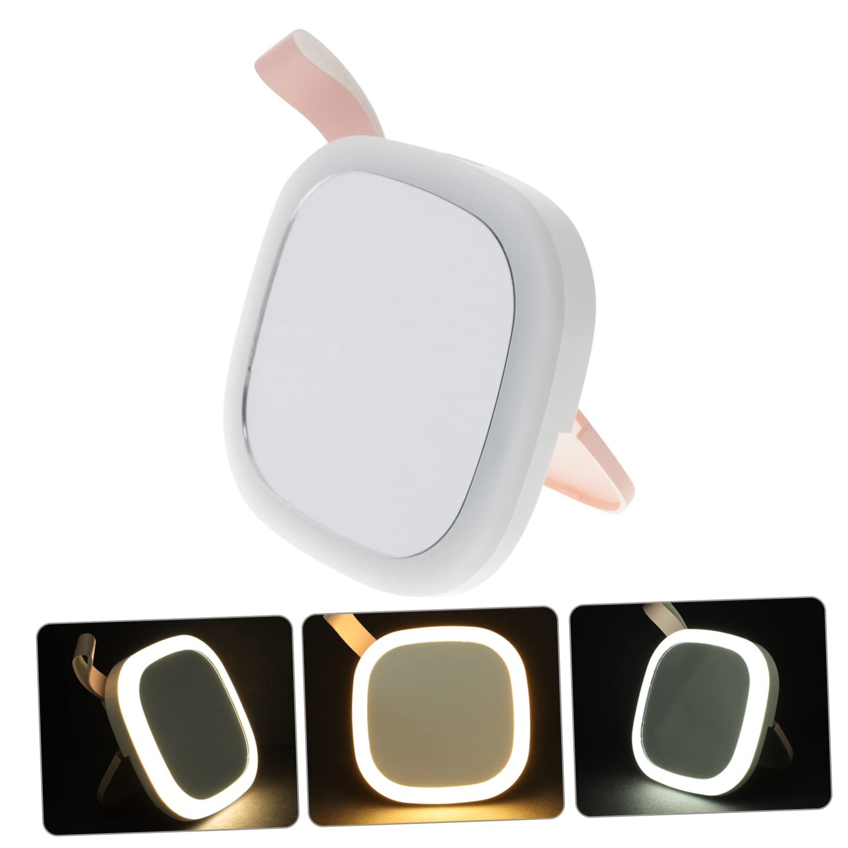 2 Pezzi Specchietto Per Il Trucco Portatile Illuminato Tascabile Da Viaggio Mini Per Specchio Con Contenitore Specchietti Per Il Trucco A LED Specchietti Per Il Trucco Con Luce