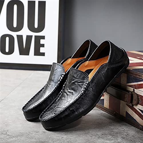 Men's Loafers Shoes Breathable Lightweight Driving Loafers Leather Comfortable Flexible Lightweight Party Casual Slip-on3