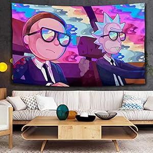 Stijl Rick en Morty wandtapijt thuis schildpad wandtapijt achtergrond muur opknoping schilderij op maat-1_180 x 130