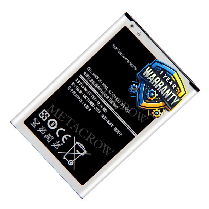 Image of Original EB-B800BE Battery Compatible for Samsung Galaxy Note 3 - (3200mAh) - 1 Year Warranty JK1
