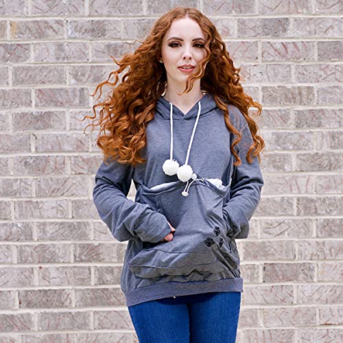 Kei Tomlison Unisex Big Pouch Hoodie Long Sleeve Pet Cat Dog Holder Carrier Sweatshirt