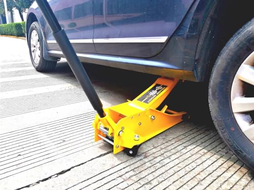YELLOW JACKET 3 Ton Low Profile Hydraulic Floor Jack with 3 Ton Double Locking Jack Stands - Thumbnail 7