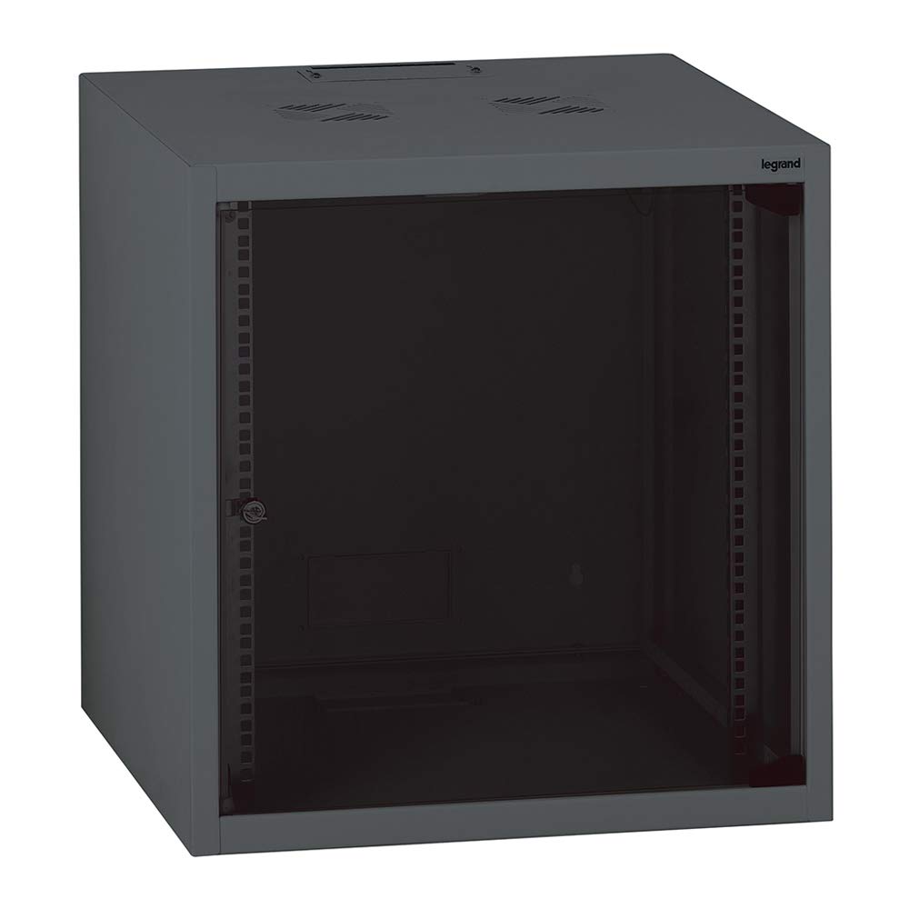 Legrand 646201 Coffret fixe 19pouces livré monté Linkeo, capacité 9U, 492mm x 600mm x 450mm