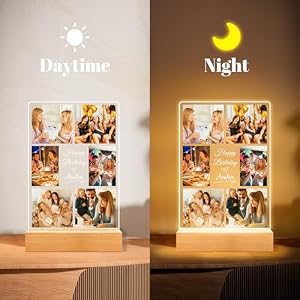 Personalized Birthday Gifts for Women & Men, Personalized Picture Frames with Photos, Custom Photo Frames with Night Light, Personalized Valentines Day Photo Gifts for Him Her Best Friends Personalized Birthday Gifts for Women Men Personalized Picture Frames with Photos Custom Photo Frames with Night Light Personalized Valentines Day Photo Gifts for Him Her Best Friends