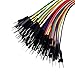 Breadboard Jumper Wires Male to Male 6'' Length 0.1'' Square Head 100-Pack 10 Colors 24AWG by Hellotronics (15CM, 1P M/M)