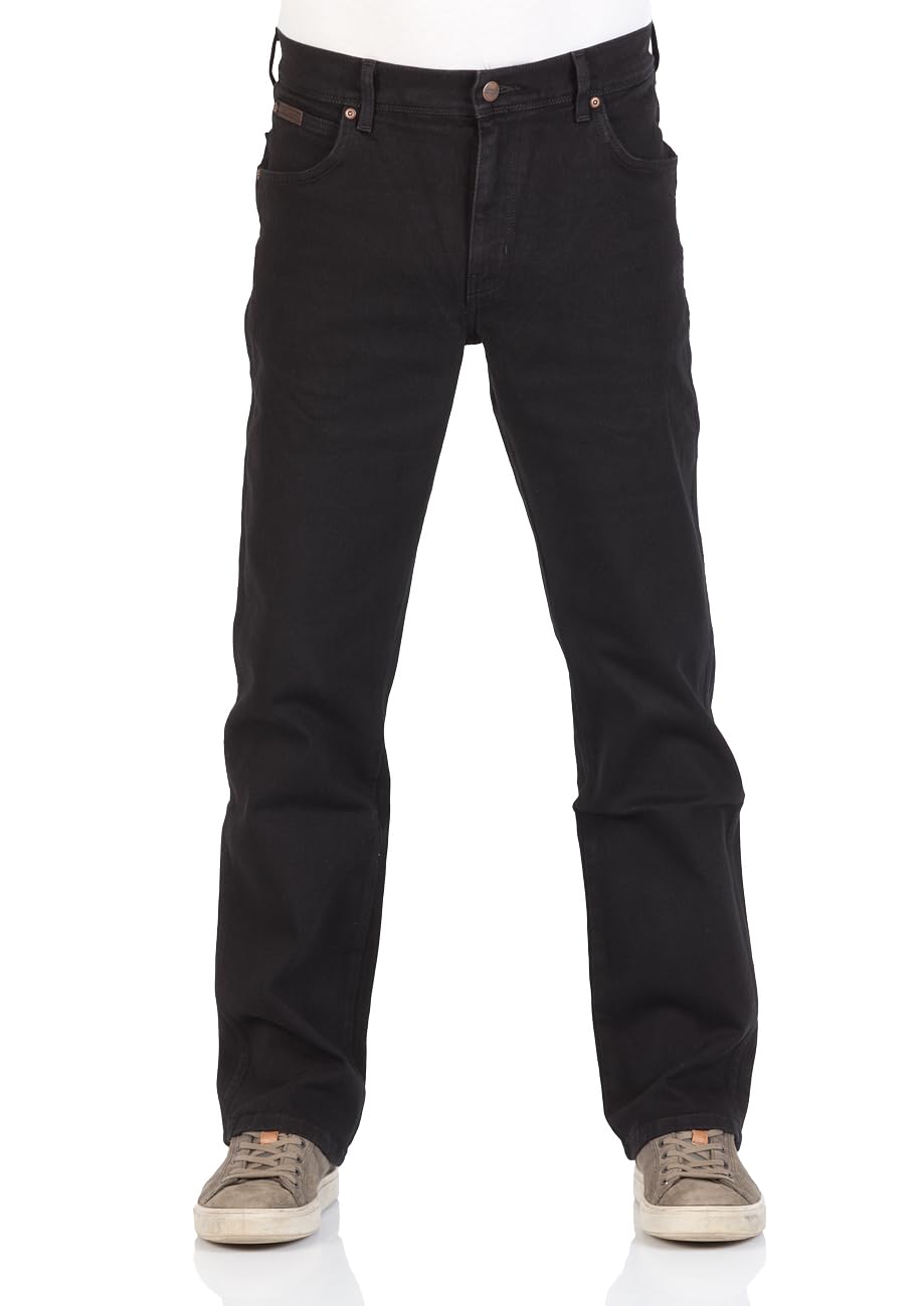 Wrangler Texas Stretch W121XU13M Herren Jeanshosen/Lang, Karotte (Tapered)