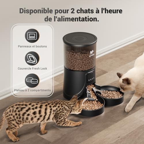 Distributeur croquettes chat automatique connecté application mobile