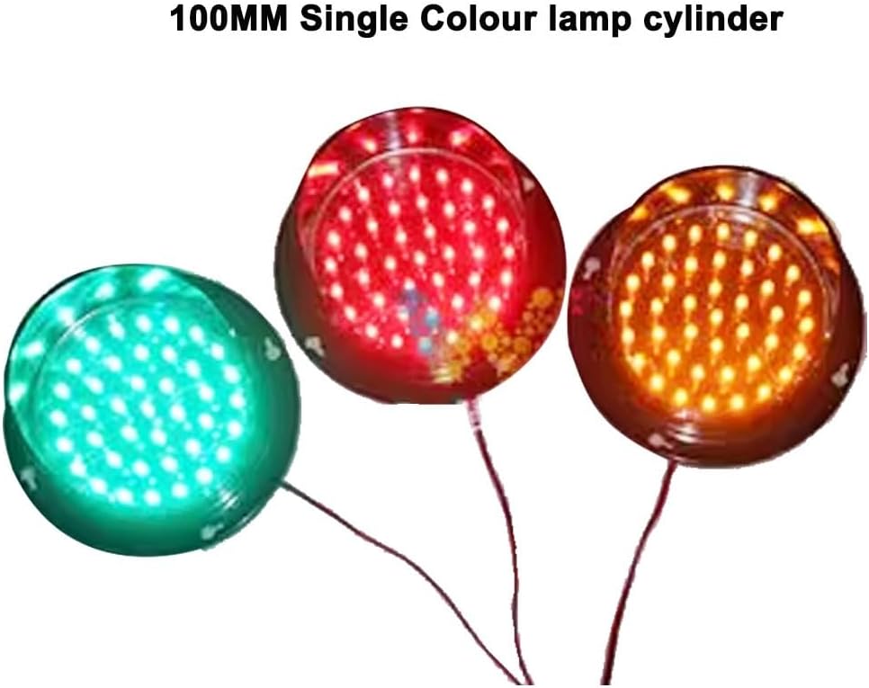 LED Traffic Light Controller - Waterproof & Dustproof, 100mm Two-Colour 12V/24V, Ideal for Children's Education, Spacious Rooms, Warehouses & More