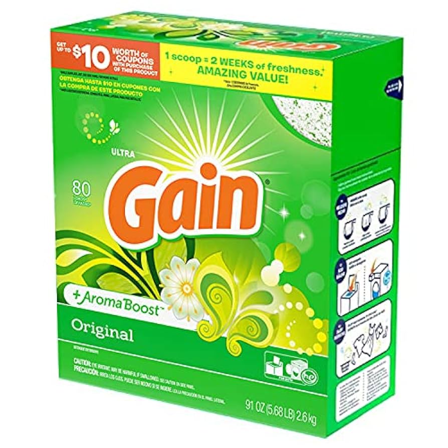 Amazon.co.jp: 【GAIN】ゲイン洗濯洗剤（オリジナル）粉末 80