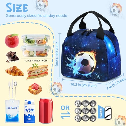 Image of CAMTOP Boys Lunch Box Kids Insulated Lunch Bag Kids Cute Lunchbox for Boys Loncheras Para Ninos