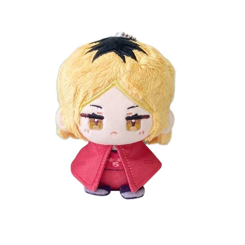 Zhongkaihua 12CM Kozume Kenma Plush Pendant Pillow Kozume Kenma Anime Pillow Cushion Stuffed PP Cotton Car Bag Home Keychain Decoration Pendant For Fans