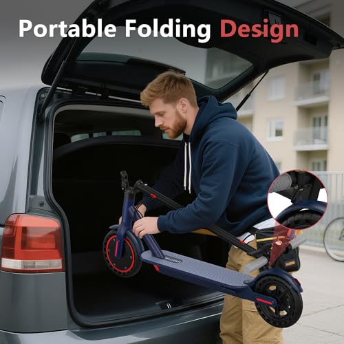 Image of MAXSHOT Electric Scooter for Adults, 8.5 /10 /14 inch Tires, 19 /22Mph, 350W /500W Motor, 21-28 Miles Range, Folding E-Scooter with Dual Suspension,APP Contro