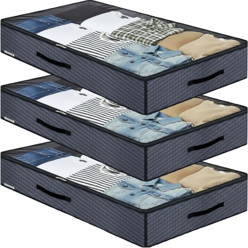 Boîtes de rangement sous le lit pour libérer de l'espace et organiser vos vêtements