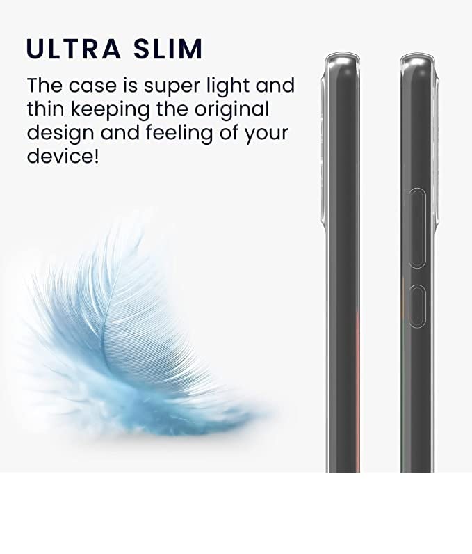 Image of REALCASE Silicone Camera Protection Back Cover Case for Oneplus 11R 5G | Ultra Clear Soft | Inbuilt Dust Plugs & Anti-Slip Grip | Slim & Protective Back Case Cover for Oneplus 11R