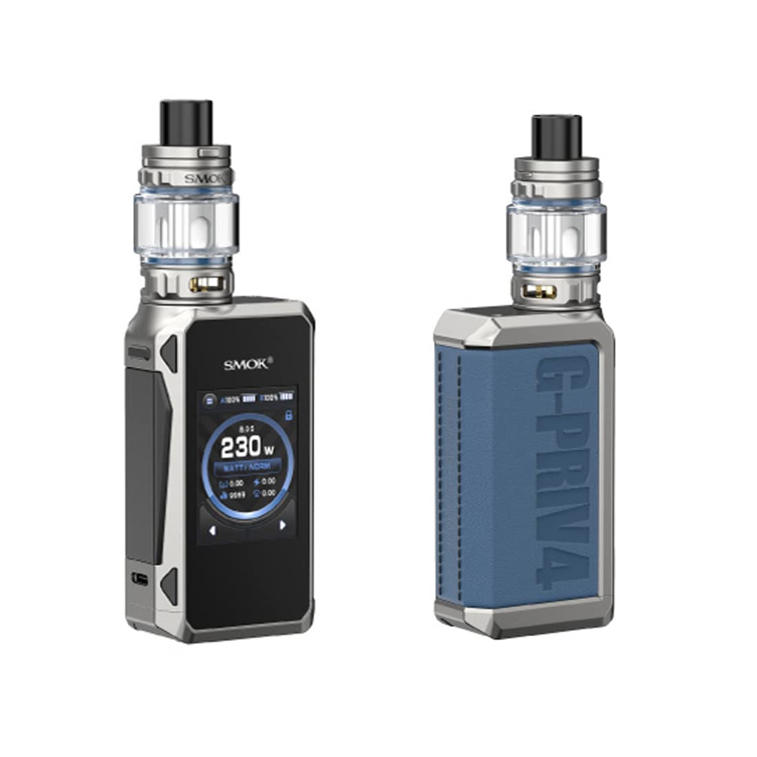 SMOK G-PRIV 4 Kit |230W G Priv 4 Mod With Full-color Touch screen Mod and  6.5 ml TFV 18 Mini Tank V18 Mini Coils V9 Mesh Coil No Nicotine :  Amazon.fr: High-Tech