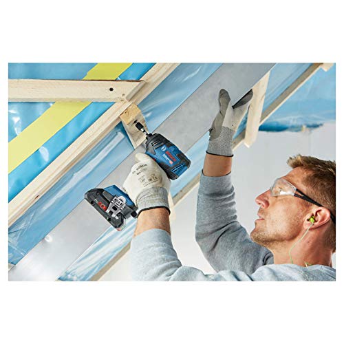 Bosch Professional 18V System Akku Drehschlagschrauber GDR 18V-200 C (inkl. 2x5.0 Ah Akku, Schnellladegerät GAL 1880 CV, Connectivity-Modul, L-BOXX 136) – Bild 5