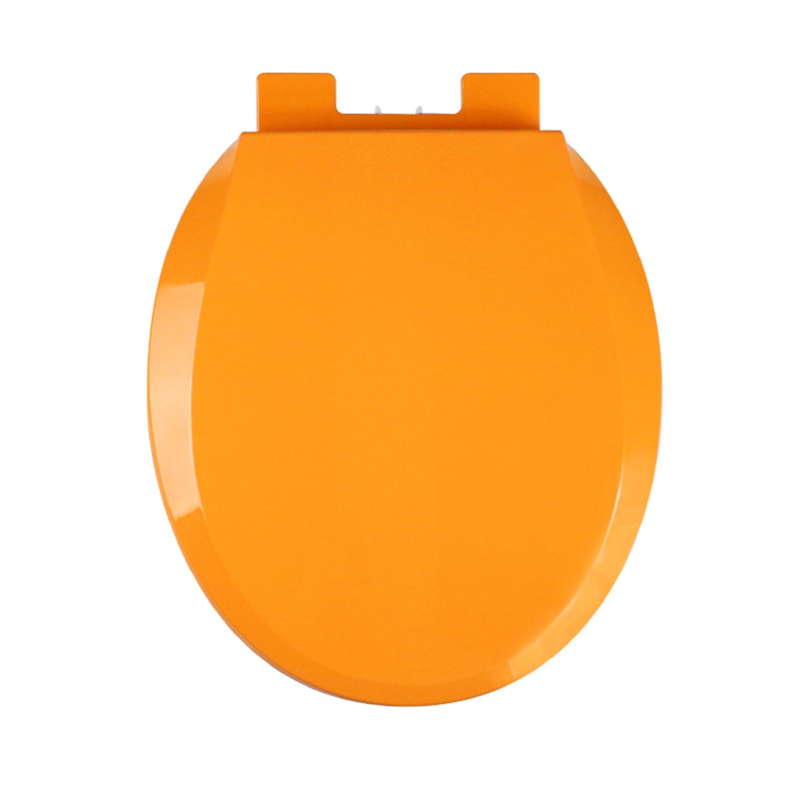 Orange, Colored Toilet Seat Round 360 * 410Mm, Slow Close Seat, Fit and Standard Toilets, Quick Release Hinges for Easy Clean, Installing, Never Loosen