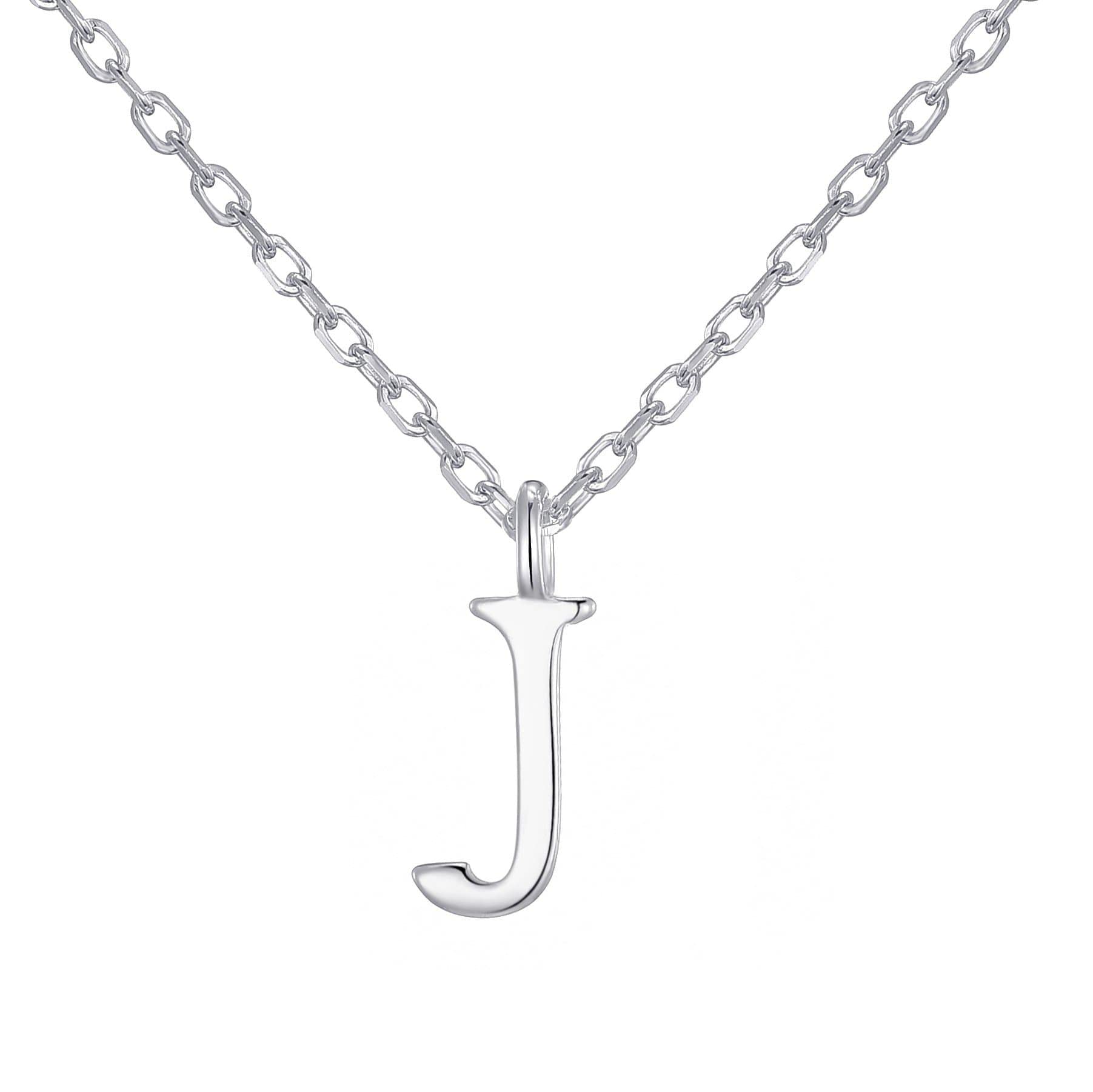 Sterling Silver Initial Necklaces Letter A to Z