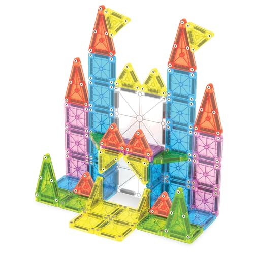 Image of MAGNA-TILES microMAGS Travel Set Deluxe 55-Piece Magnetic Construction Set, The Original Magnetic Building Brand