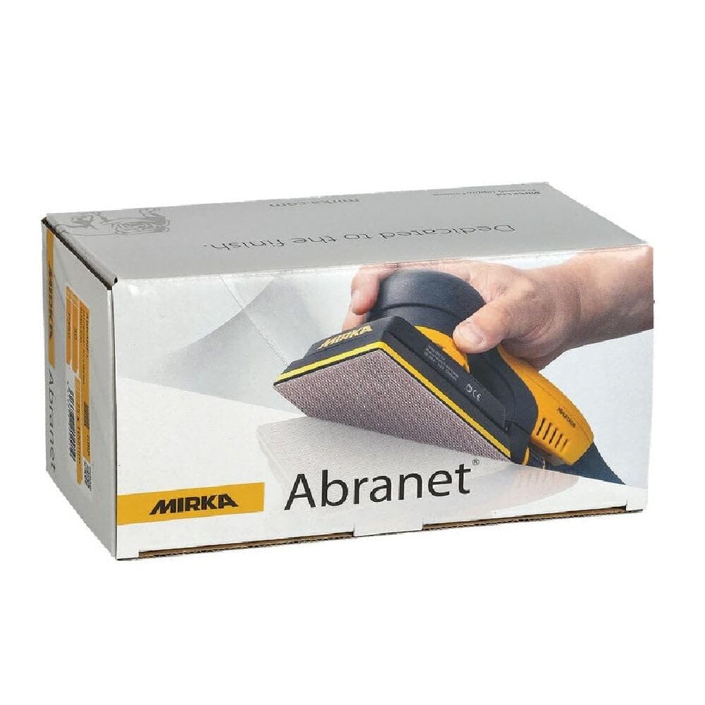 Mirka 9 A-129 – 240 3 x cm 240 Grit abrasivos polvo libre hojas de lija de malla, caja de 50 hojas