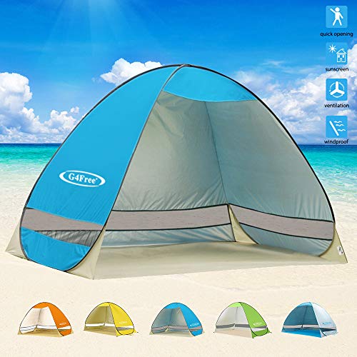 G4Free Outdoor Automatic Pop up Instant Portable Cabana Beach Tent 2-3 Person Camping