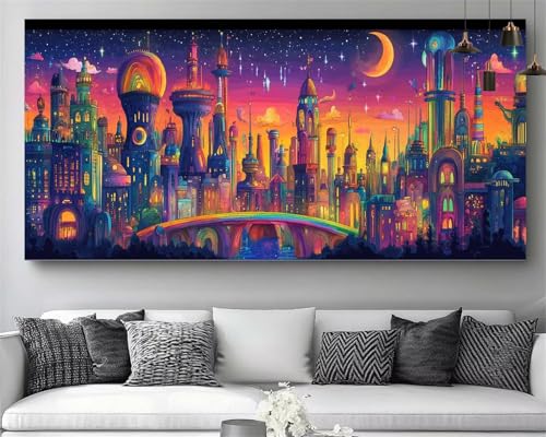 Kit Complet Peinture Diamant Lune M948 - Idée Cadeau Idéale d'Artisanat Cristal 30x90cm