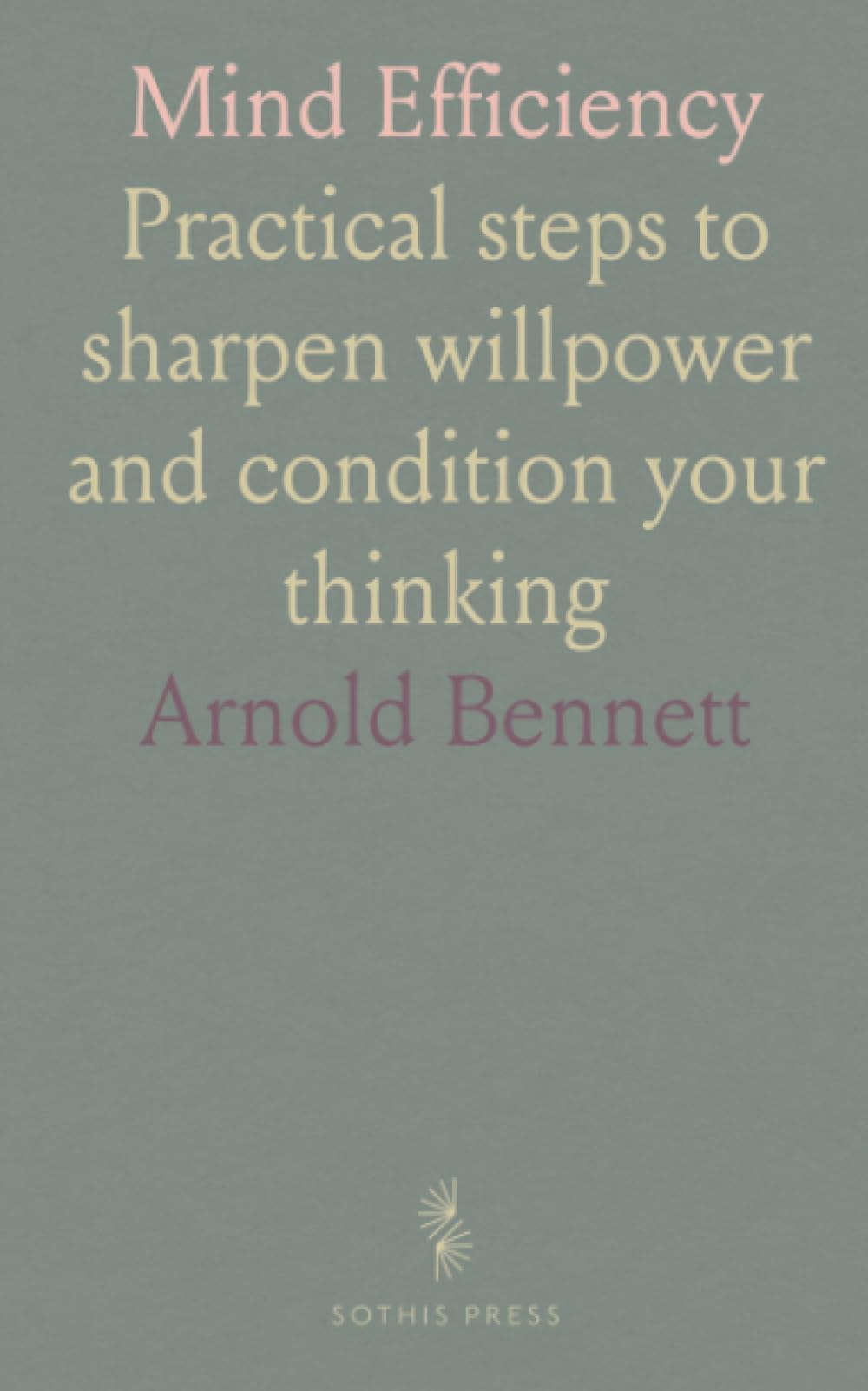 Mind Efficiency: Practical steps to sharpen willpower and condition your thinking