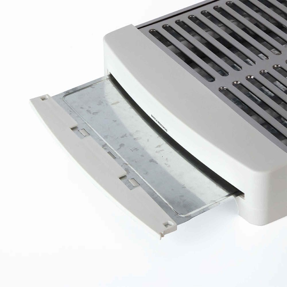 JATA TT5016 - Tostadora Horizontal 1000 W con Parrilla XXL 35x25 cm, 5 Resistencias de Cuarzo, 3 Niveles de Potencia, Acero Inoxidable, Bandeja Recogemigas
