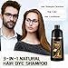 DUNTAIL Chestnut Brown Hair Dye Shampoo for Gray Hair 500ML Instant Hair Color Shampoo for Men&Women 3 in 1 Color Shampoo for Dark Hair-Colors in Minutes-Long Lasting-Safe & Easy to Use(New upgrade)