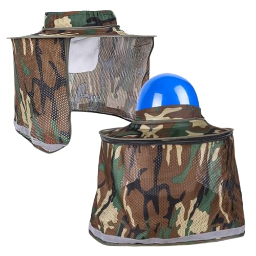 Protection solaire pour casque de chantier idéal pour les travaux extérieurs d'été