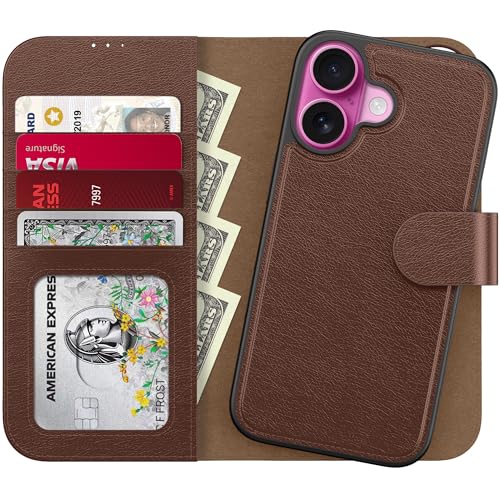 Étui portefeuille iPhone 16 Plus pour voyager léger sans sac avec vos cartes de crédit