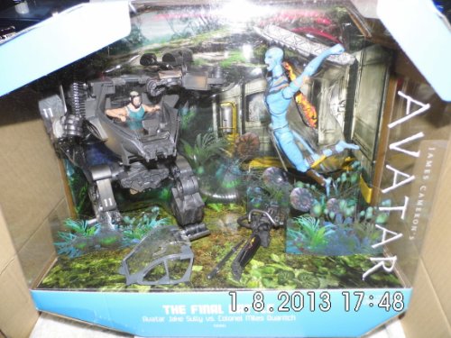 Mattel James Camerons Avatar Movie SDCC 2010 San Diego Comic Con Exclusive Playset Final Battle Avatar Jake Sully Vs. Colonel Miles Quaritch