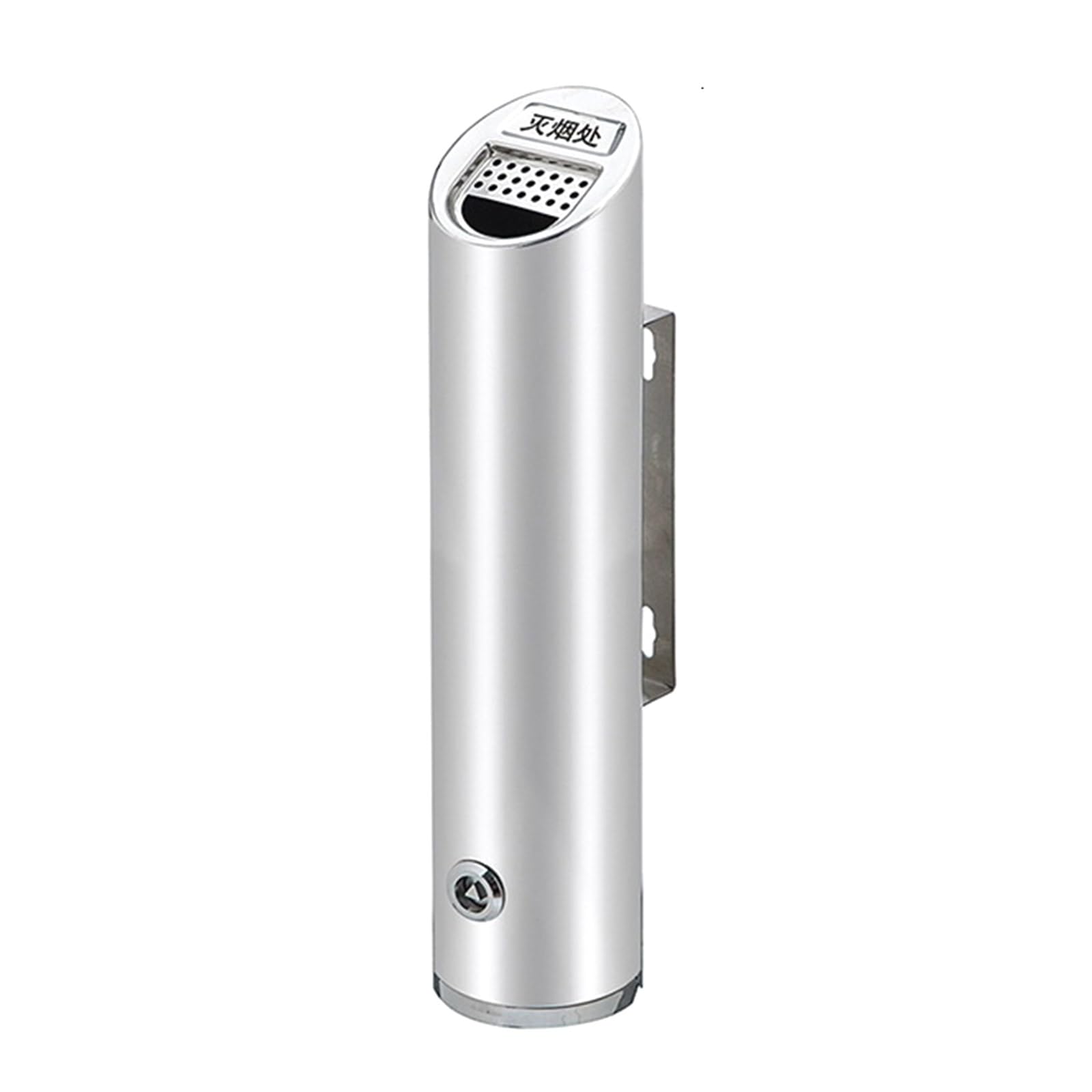 Stand ashtray Outdoor Ash Column Smoking Area Cigarette Butt Collection Stainless Steel Vertical Commercial Round Box Trash Can Pillar