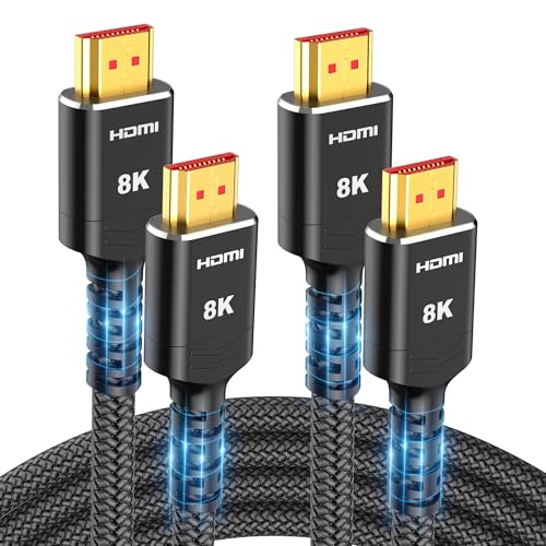 Highwings 10K 8K 4K HDMI Kabel 3meter 2Pack, 48Gbps Ultra Highspeed