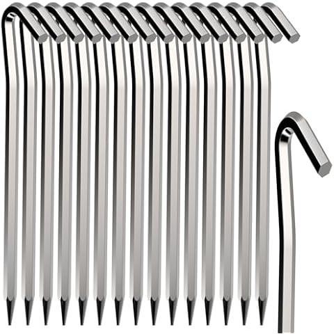 Hoinya Heavy Duty Camping Tent Pegs Cover