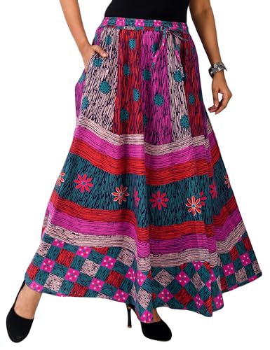 Image of Premium Cotton Skirt for Women with Pocket, Free Size