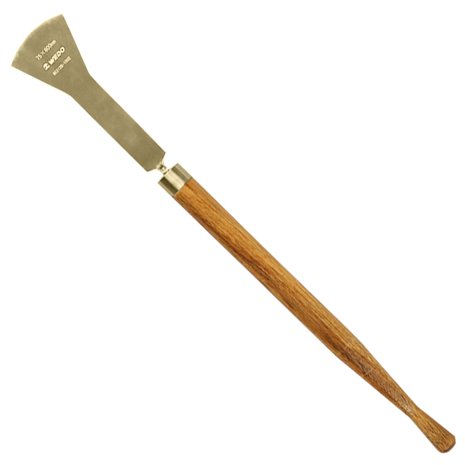 WEDO Raschietto ad arco non scintillante,Lama raschiatore pavimento 75x75mm,Lunghezza 600mm,Coltello stucco in bronzo alluminio,Spatola raschiatore senza scintilla,Certificato BAM/FM, Ampiamente usato