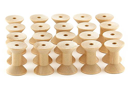 Hygloss Products Wooden Spools for Arts and Crafts – Splinter Free – 1-15/16 Inch, 20 Pieces (9573)