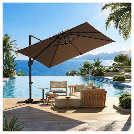 GarveeLife Large Cantilever Umbrella