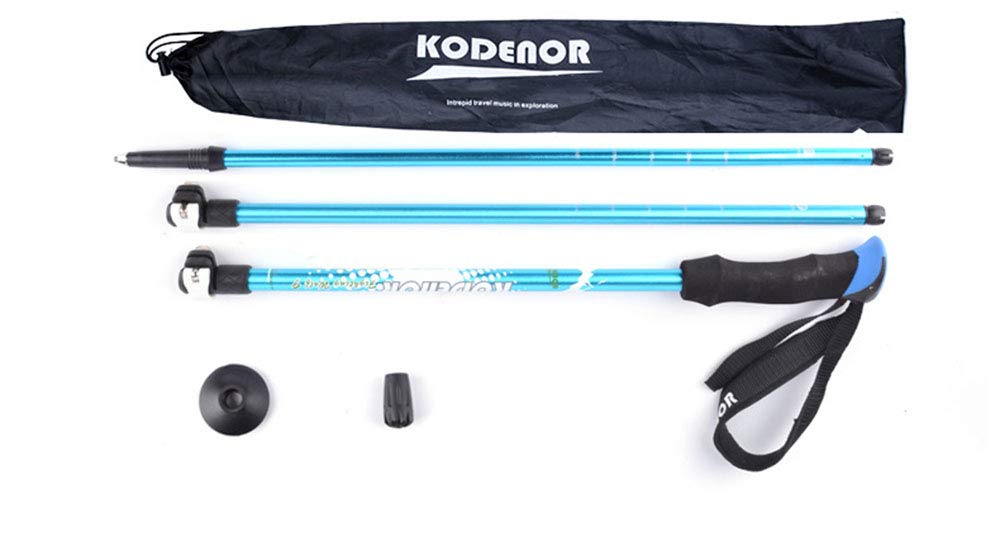 Bastones De Senderismo Paquete De 2 con La Aleación De Aluminio 7075 Cerradura Ultraligera, Amortiguador De Golpes Ultra Corto Mango De Eva para Caminar, Acampar, Montañismo