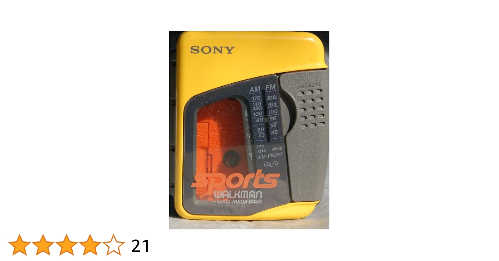 [美可動品]ソニースポーツカセットウォークマン sony WM-FS397 Amazon.com: SONY Sports WALKMAN AM/FM Cassette WM-FS397