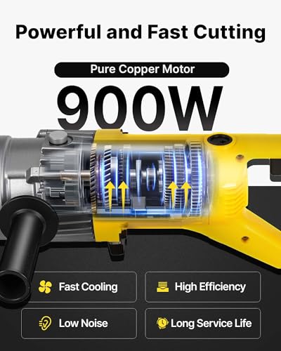 Image of VEVOR Electric Rebar Cutter, 900W Portable Hydraulic Cutting Machine 110V