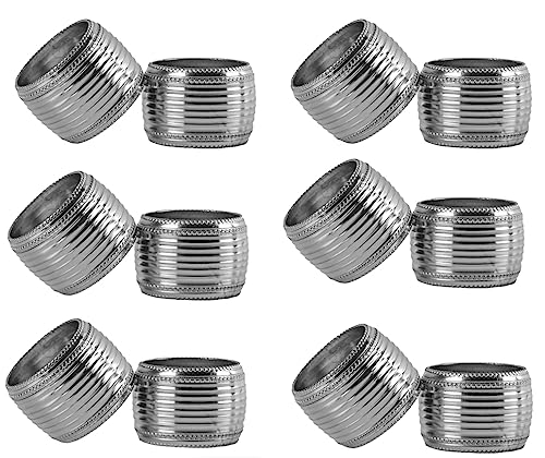 Napkin Rings Wiid, Napkin Rings For Causal Outdoor Bbq, Npikin Ring Sea, Fancy Silver Napkin Rings, Summer Napkin Ringsset Of 12, Farmhouse Silver Napkin Rings #TOP12