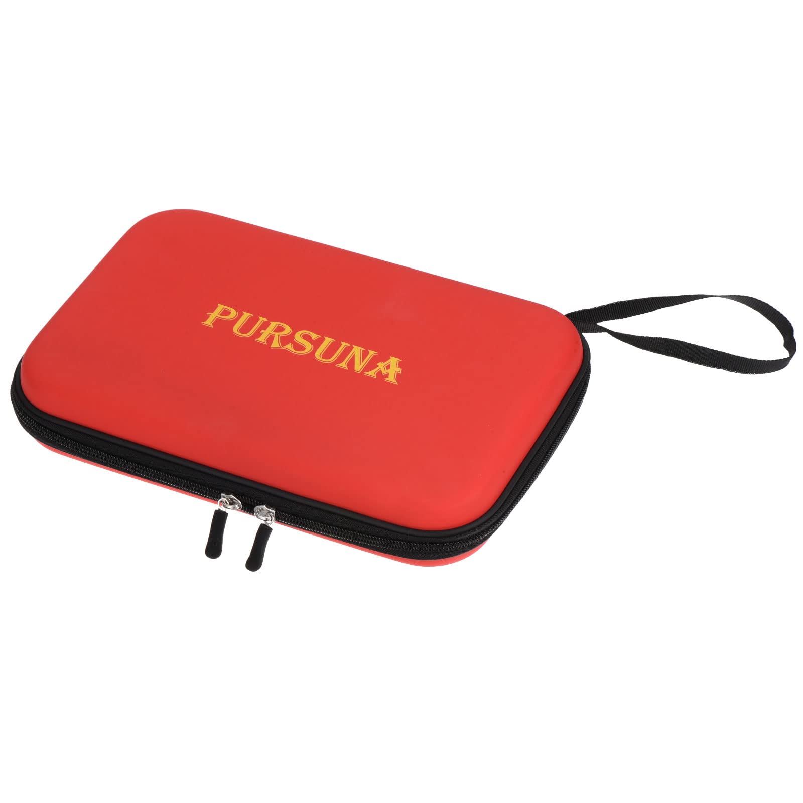PATIKIL Tavolo Tennis Racchetta Custodia, Ping Pong Paddle Custodia Dura Copertura Contenitore Borsa Quadrato per Sport Accessori, Rosso