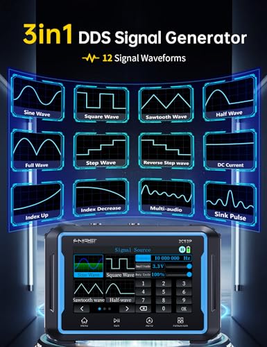 Fnirsi FNIRSI-2C53P Handheld Tablet Oscilloscope Multimeter Dds Signal Generator 3 In 1 thumb #2