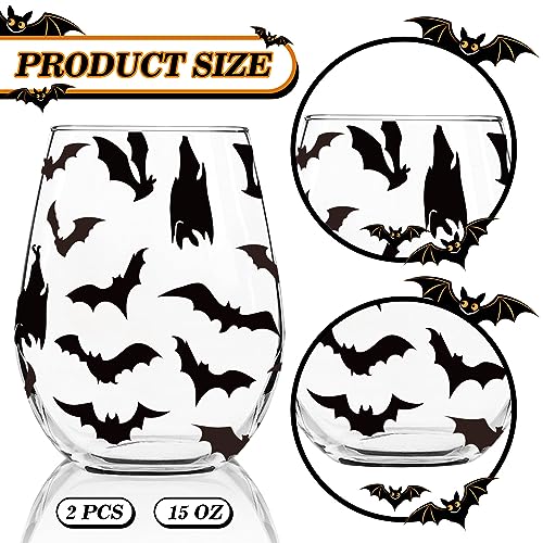 Verres à vin sans pied Halloween stables et robustes pour réception - 3