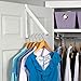 HOLDN’ STORAGE Over The Door Hanger - Single Hanger Retractable Collapsible Folding Over The Door Rack Organizer for Clothes & Towels Ideal for Bathrooms, Dorm Rooms Etc.