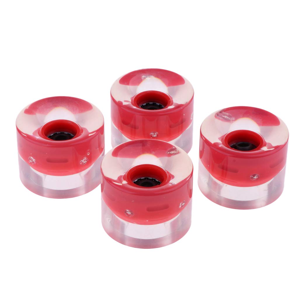 Skateboard-Räder, 60 mm, leuchtet bei Nacht, 78 A, Dunkelblau, 4 Stück