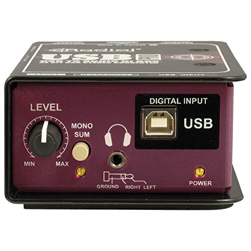 Radial USB-Pro 2 Channel Active Stereo USB Laptop DI Instrument Direct Box with Senor 20' XLR Microphone Cable (Pair) and Zorro Cloth